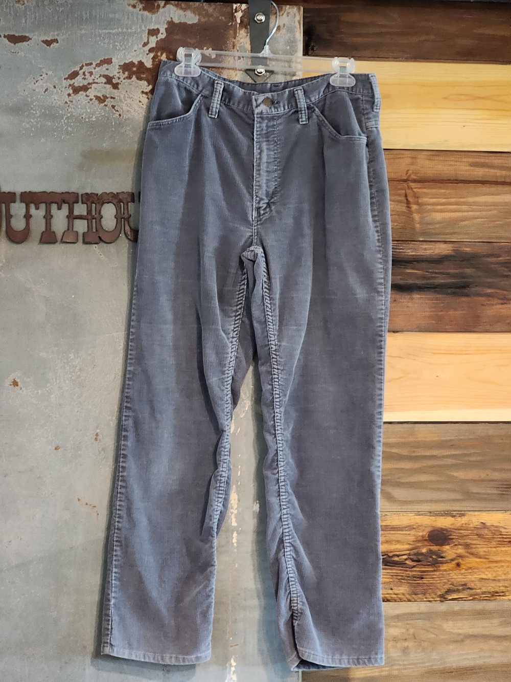 Vintage Rustler Gray Corduroy Pants